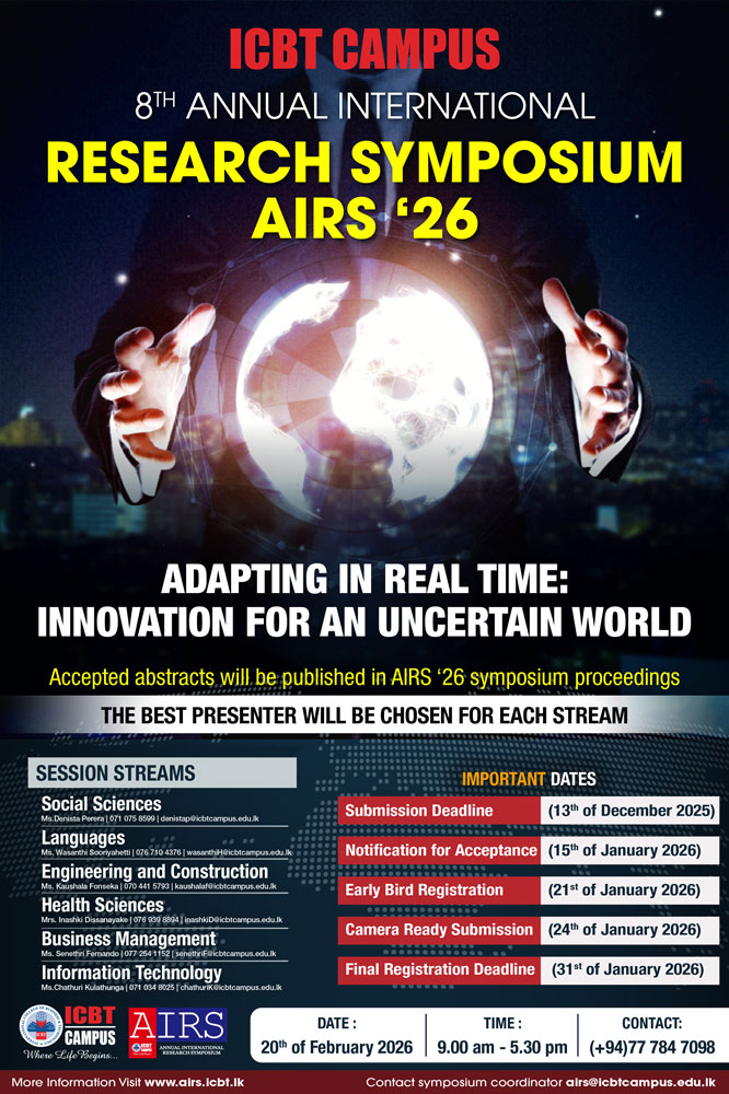 ICBT Annual International Research Symposium